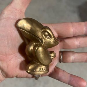 Kansas University Solid Brass Jayhawk